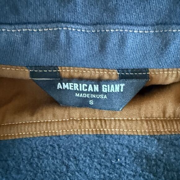 American Giant Women’s Trucker Jacket Size Small Blue Full Zip Cotton - Picture 8 of 10